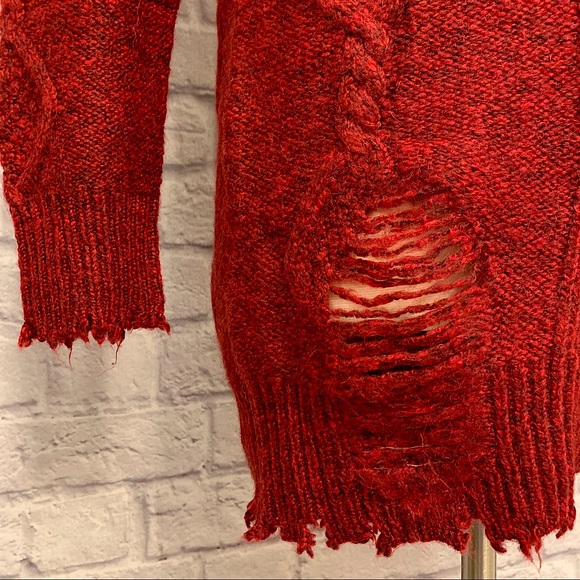 n:Philanthropy Oversized Distressed Sweater - Picture 5 of 15